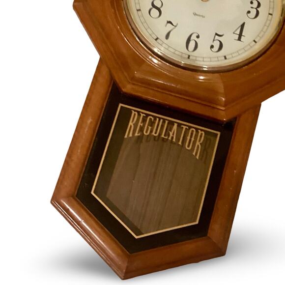 Vintage Schoolhouse Octagon Wall Clock - Picture 3 of 8